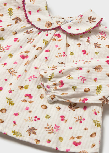 Infant Girl Woven Collard Blouse