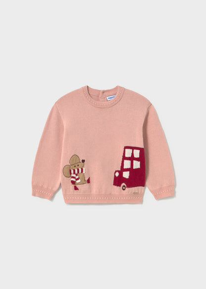 Infant Girl Pink L/s Overshirt