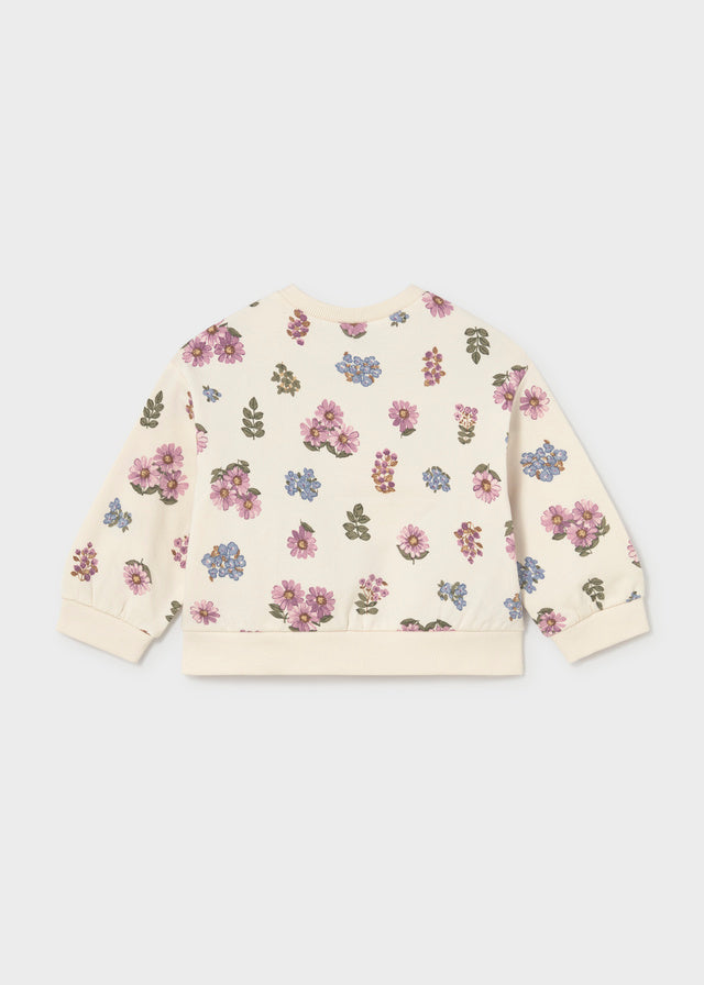Infant Girl Floral Fleece Pullover