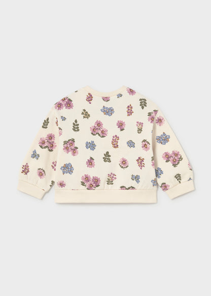Infant Girl Floral Fleece Pullover