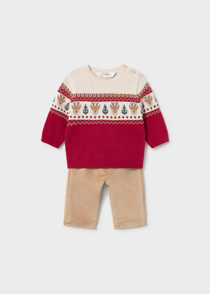 infant Boys Christmas Trouser Set