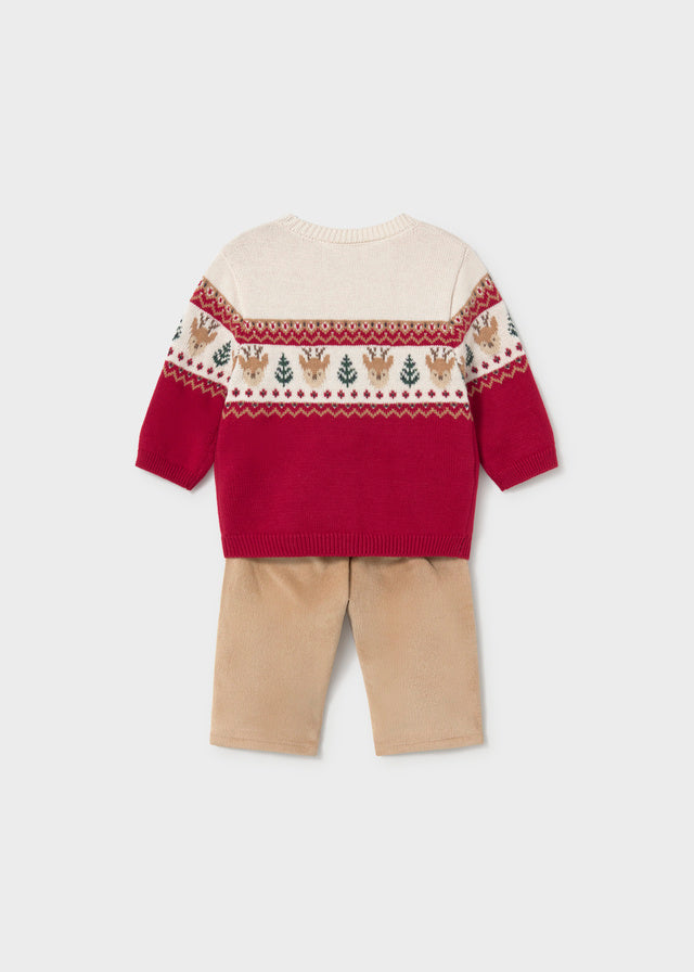 infant Boys Christmas Trouser Set