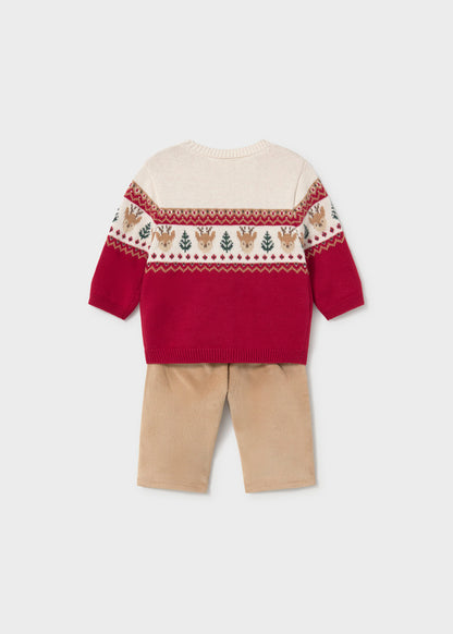 infant Boys Christmas Trouser Set