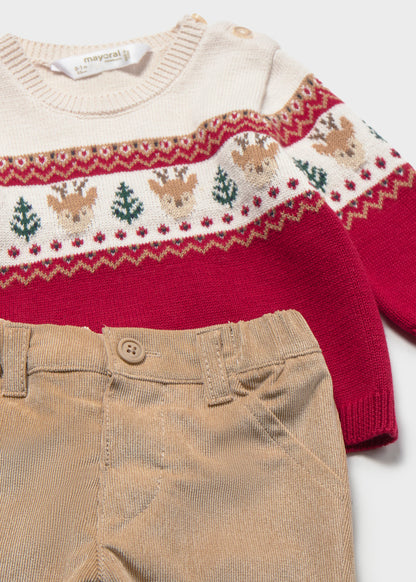 infant Boys Christmas Trouser Set