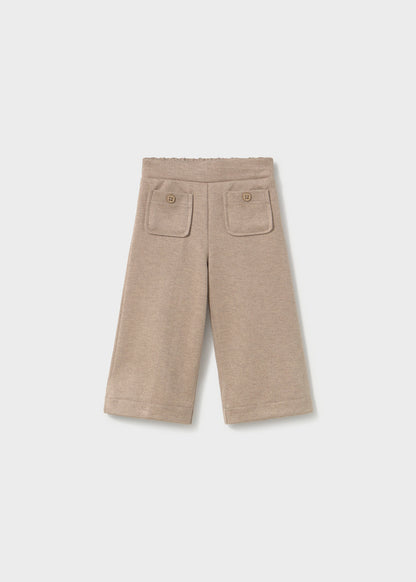 Infant Girl Twill Knit Pants