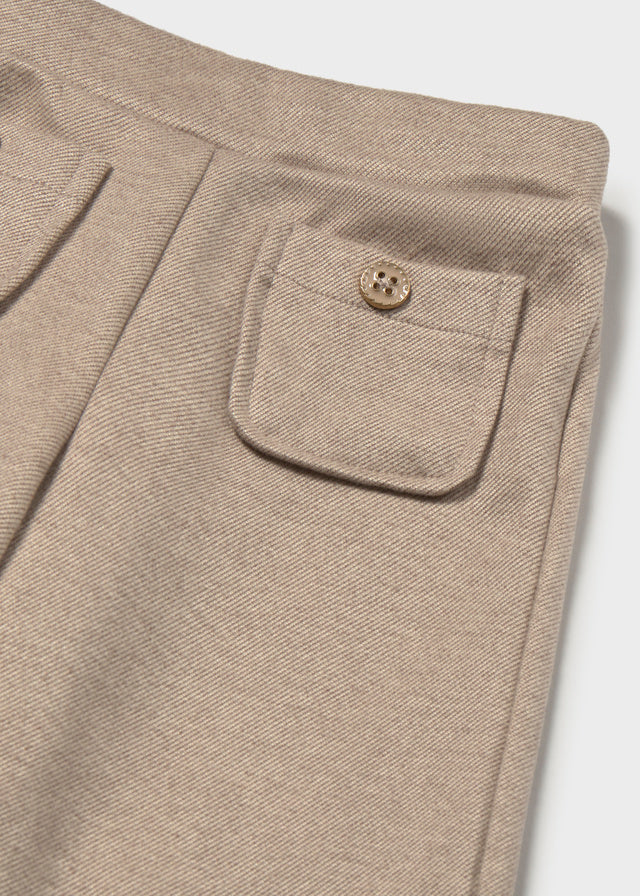 Infant Girl Twill Knit Pants