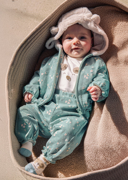 Infant Girl 3Pc Fuzzy Tracksuit