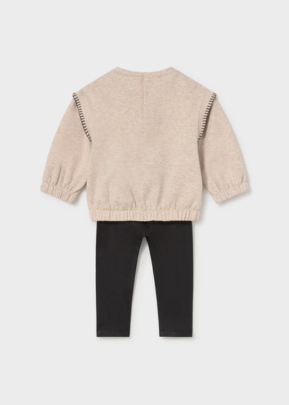 Infant Girl Croissant Pullover Set