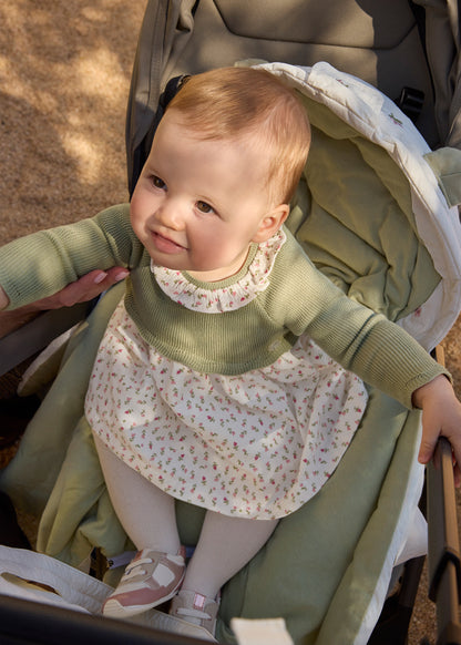 Infant Girl Sage Knit Dress