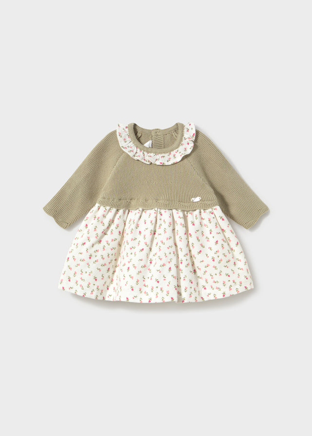 Infant Girl Sage Knit Dress