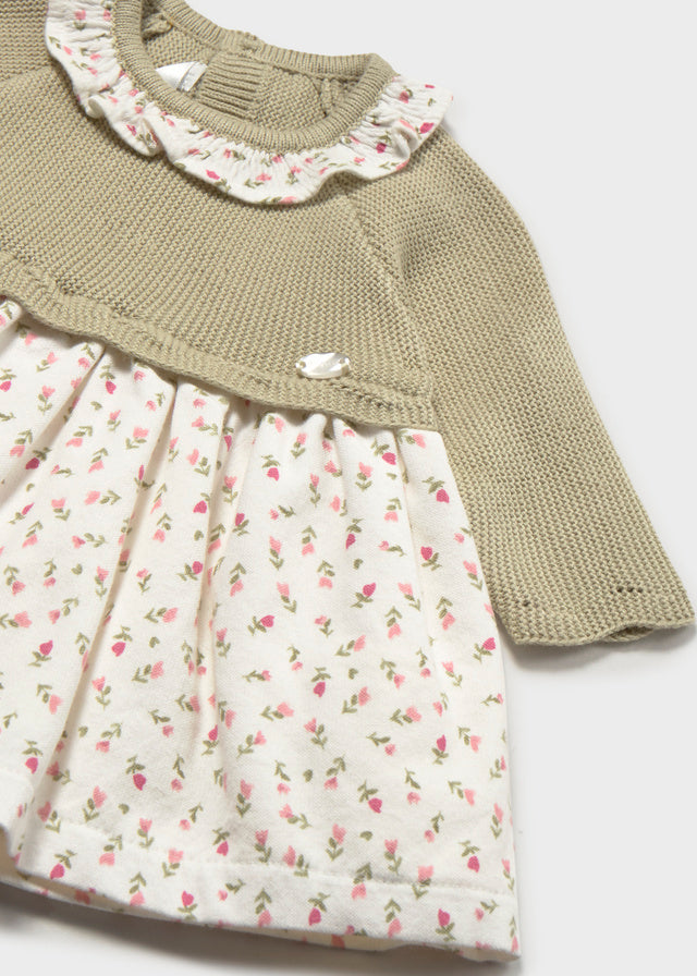 Infant Girl Sage Knit Dress
