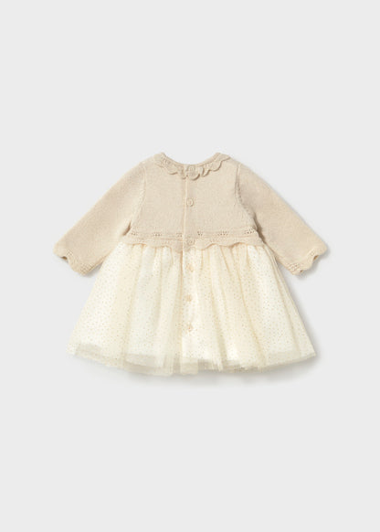 Newborn Tricot Champagne Dress