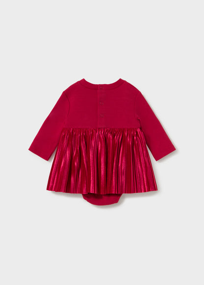 Infant Girl Red Frilled Dress