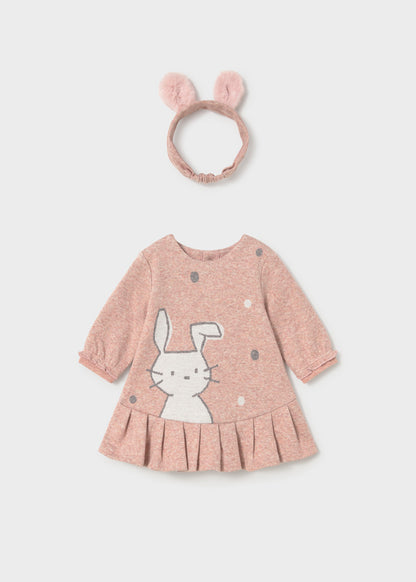 Infant Girl Fuzzy Dress w/Headband