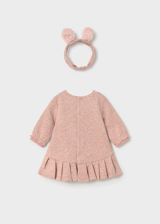 Infant Girl Fuzzy Dress w/Headband