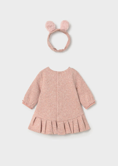 Infant Girl Fuzzy Dress w/Headband