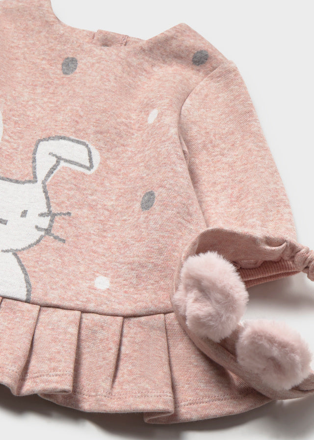 Infant Girl Fuzzy Dress w/Headband