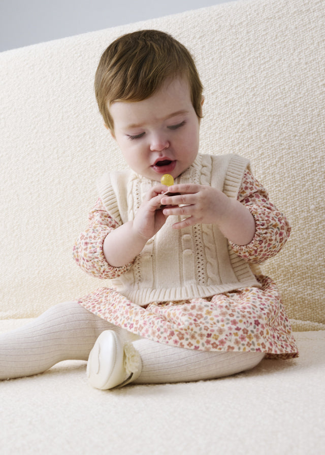 Newborn Knitted Vest Dress