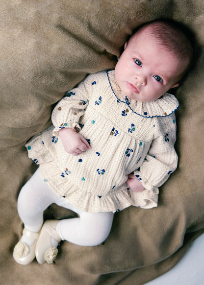 Newborn Girl Collar Dress