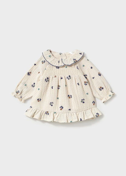 Newborn Girl Collar Dress