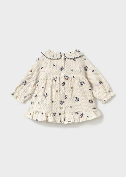 Newborn Girl Collar Dress