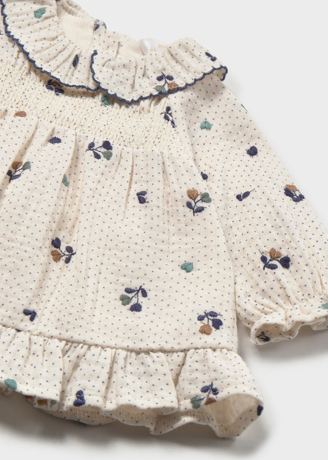 Newborn Girl Collar Dress