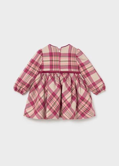 Infant Girl Berry Plaid Dress
