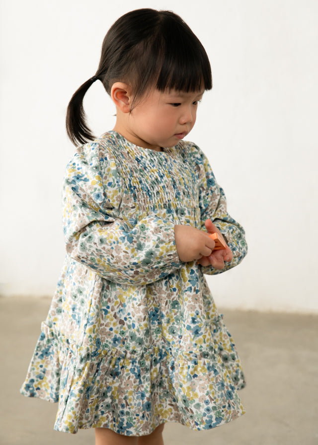Infant Girl Velvet Flower Dress
