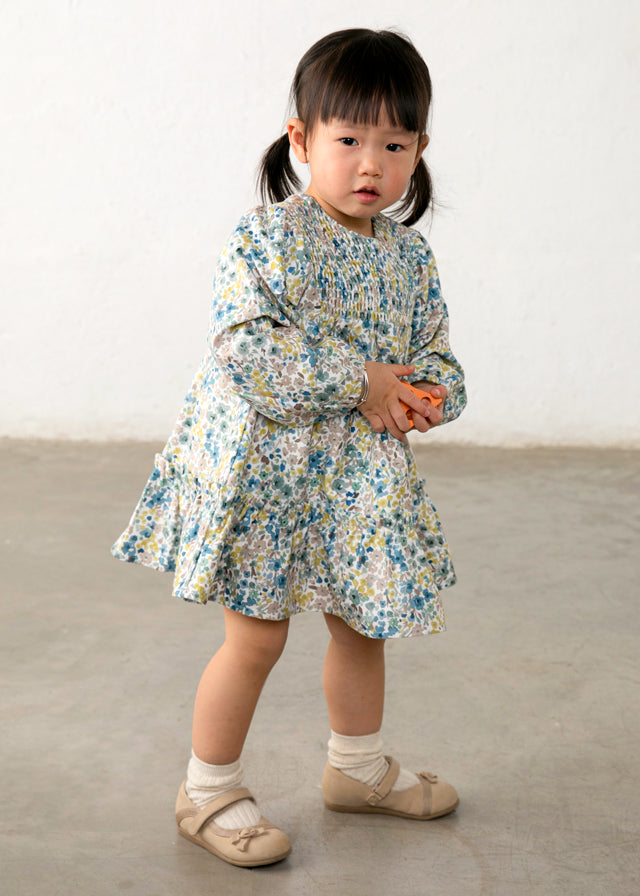 Infant Girl Velvet Flower Dress