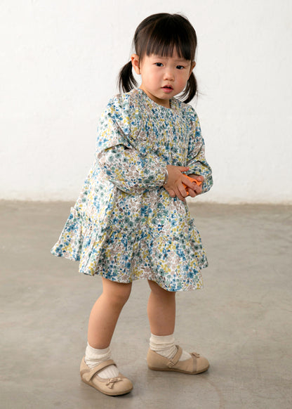 Infant Girl Velvet Flower Dress