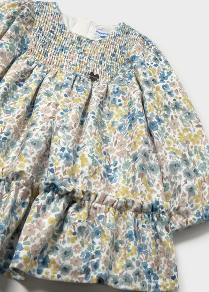 Infant Girl Velvet Flower Dress