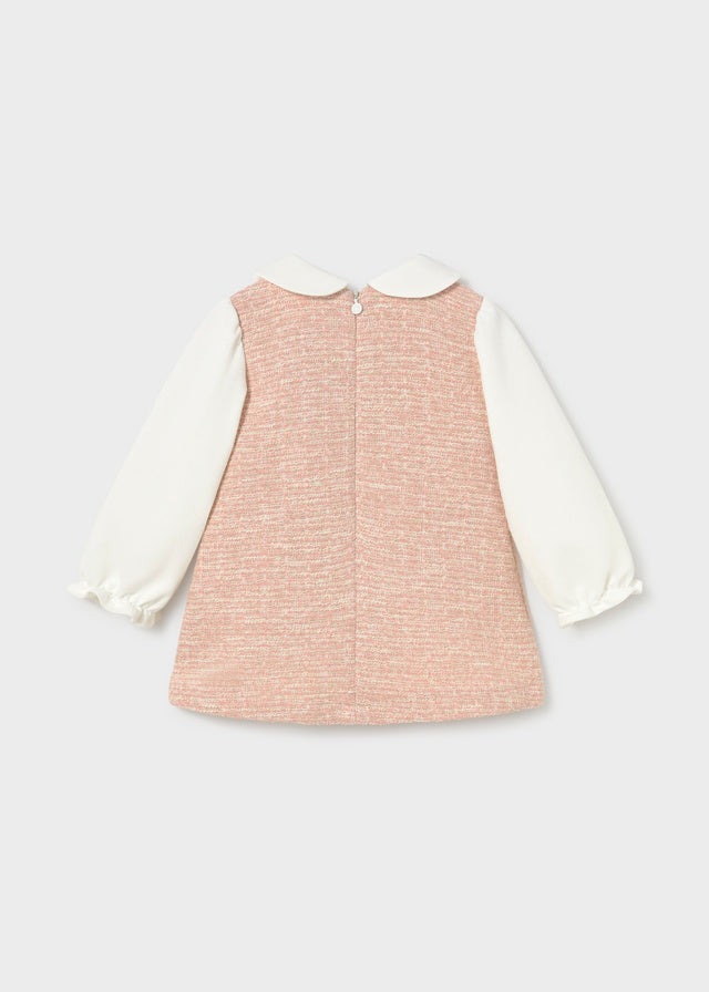 Infant Girl Knit Collard Dress