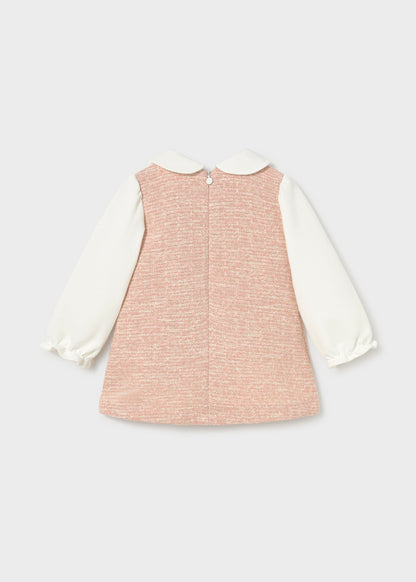 Infant Girl Knit Collard Dress