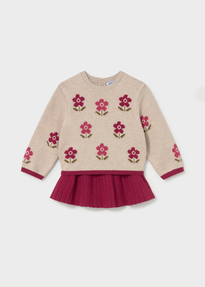 Infant Girl Berry Tricot Set
