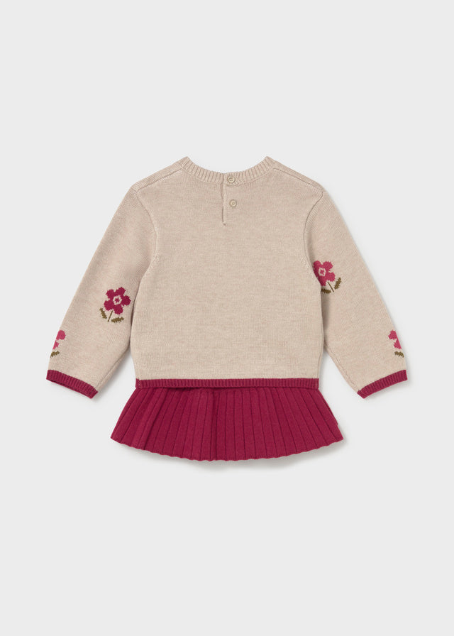Infant Girl Berry Tricot Set