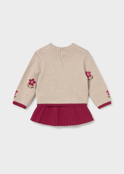 Infant Girl Berry Tricot Set