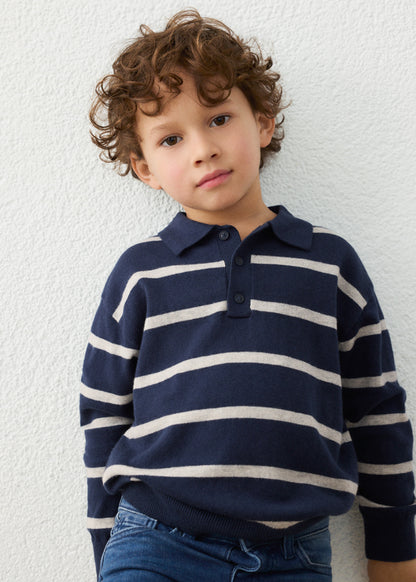 Boys Knit L/s Polo