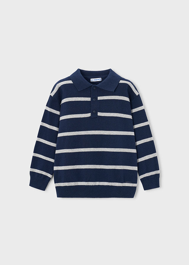 Boys Knit L/s Polo