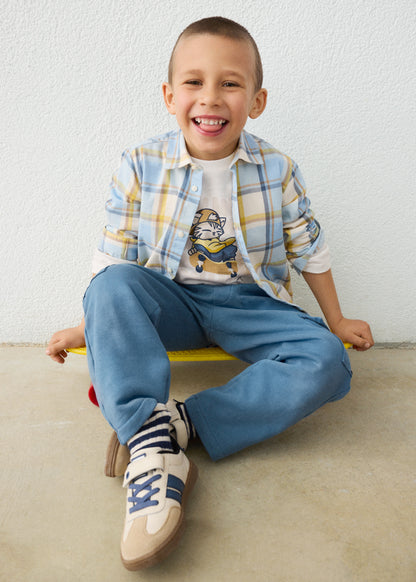 Boys Plaid Button Down