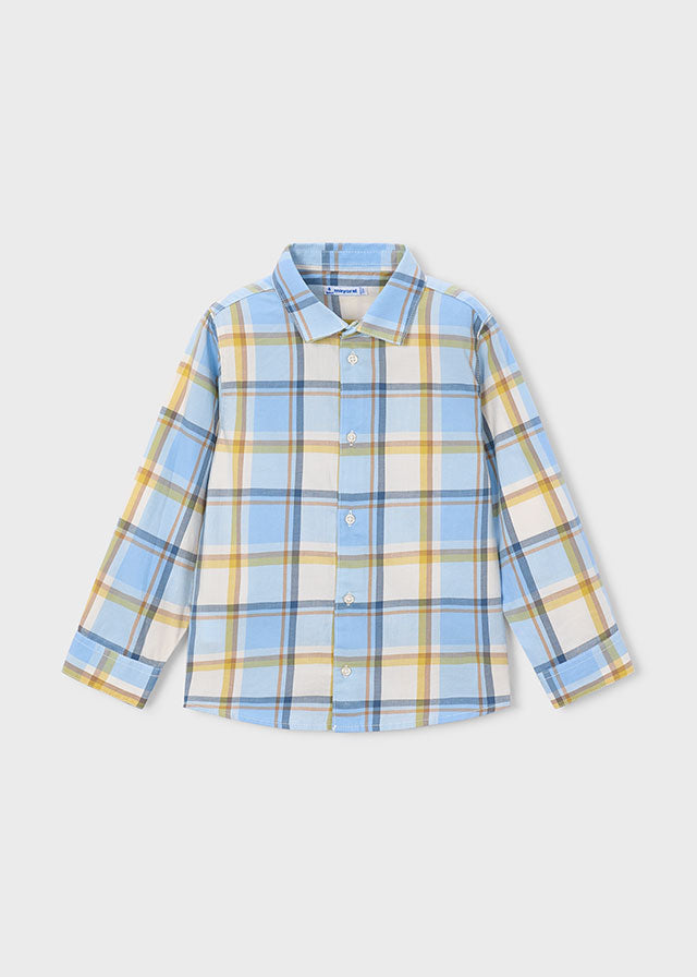 Boys Plaid Button Down
