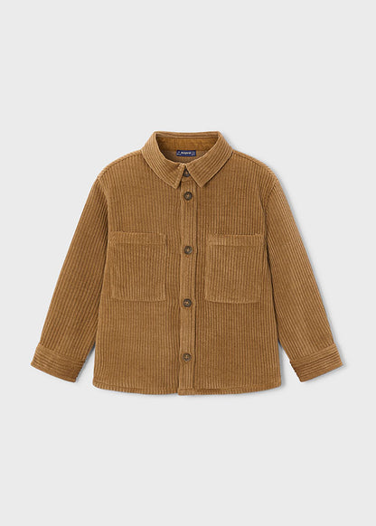 Boys Brown Corduroy Overshirt