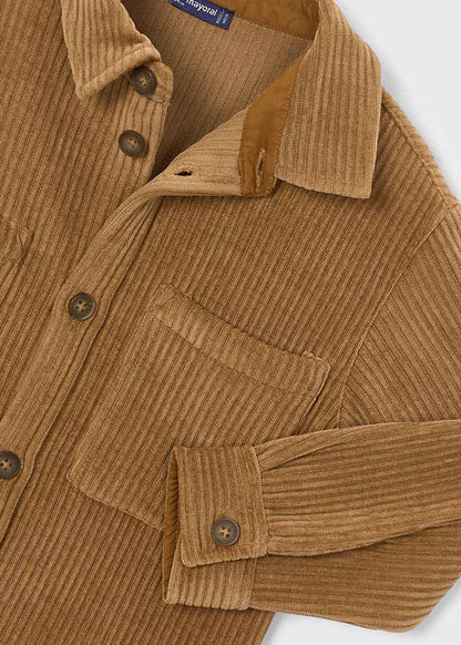 Boys Brown Corduroy Overshirt