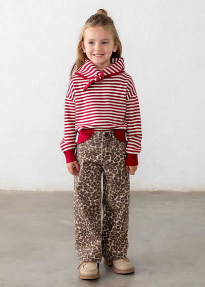 Girls Detail Sweater w/ Scarf