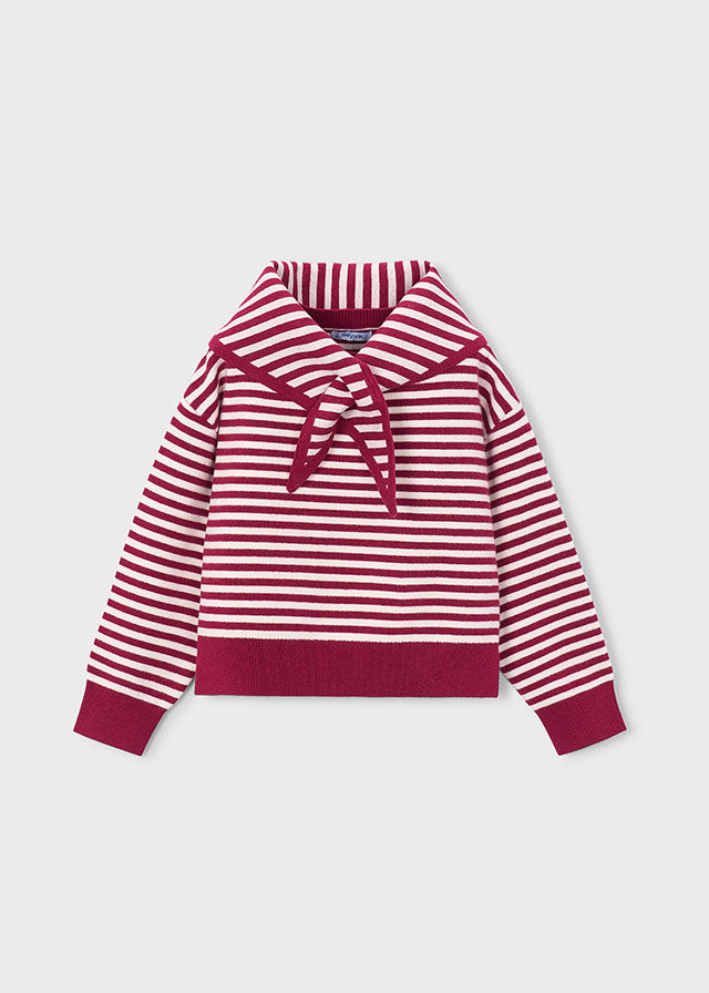 Girls Detail Sweater w/ Scarf