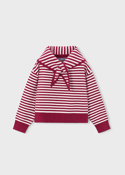 Girls Detail Sweater w/ Scarf
