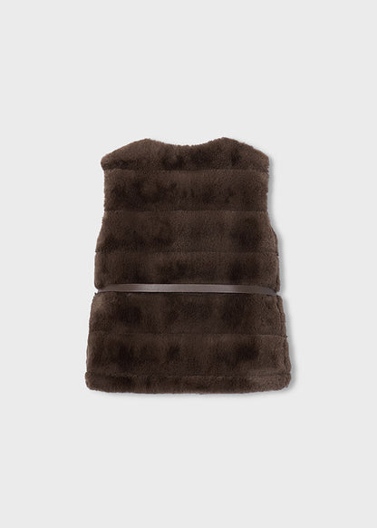 Girls Belted Winter Vest
