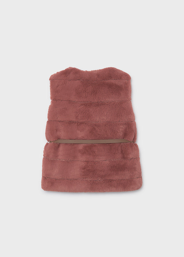 Girls Belted Winter Vest