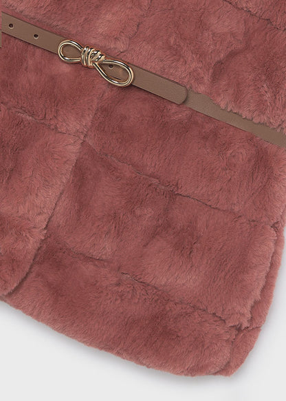 Girls Belted Winter Vest