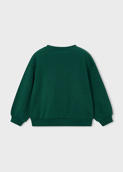 Girl Green Puppy Sweatshirt
