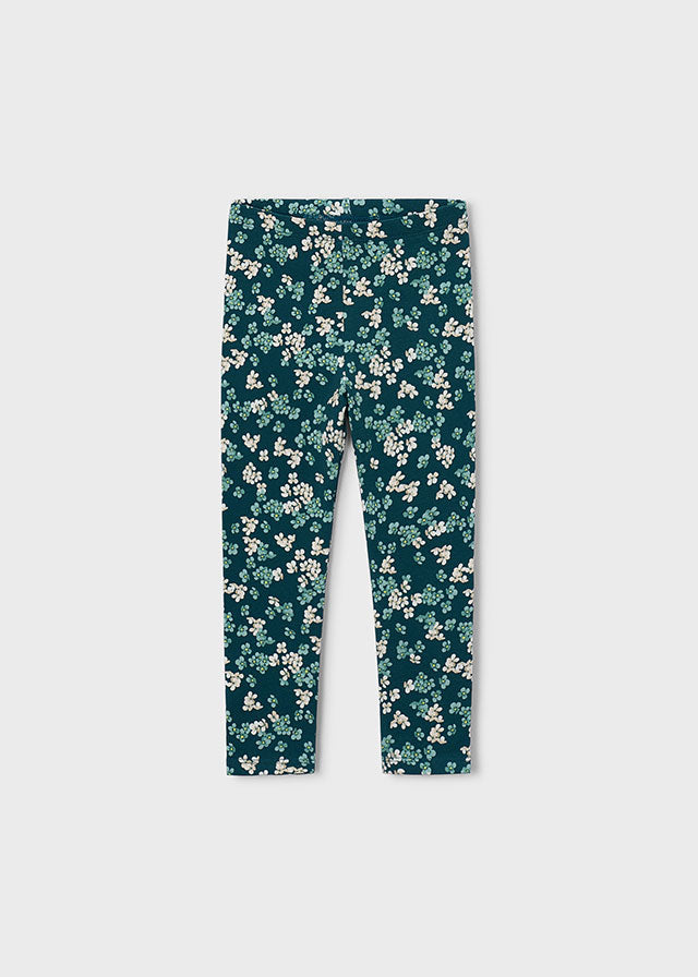Girls Fleece Printed Leggings